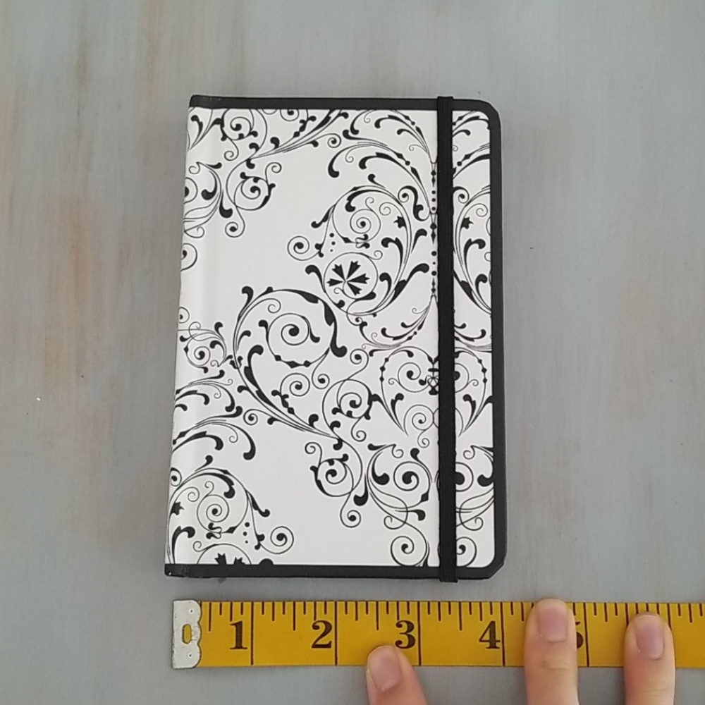 Black and white mini journal